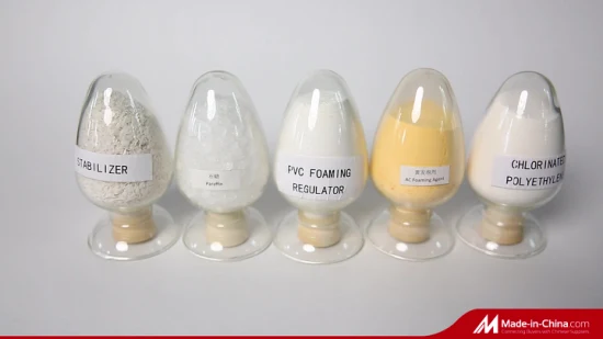  PVC 파이프 연결 및 PVC 프로파일용 납 기반 안정제.  PVC 안정제 Ca-Zn 안정제